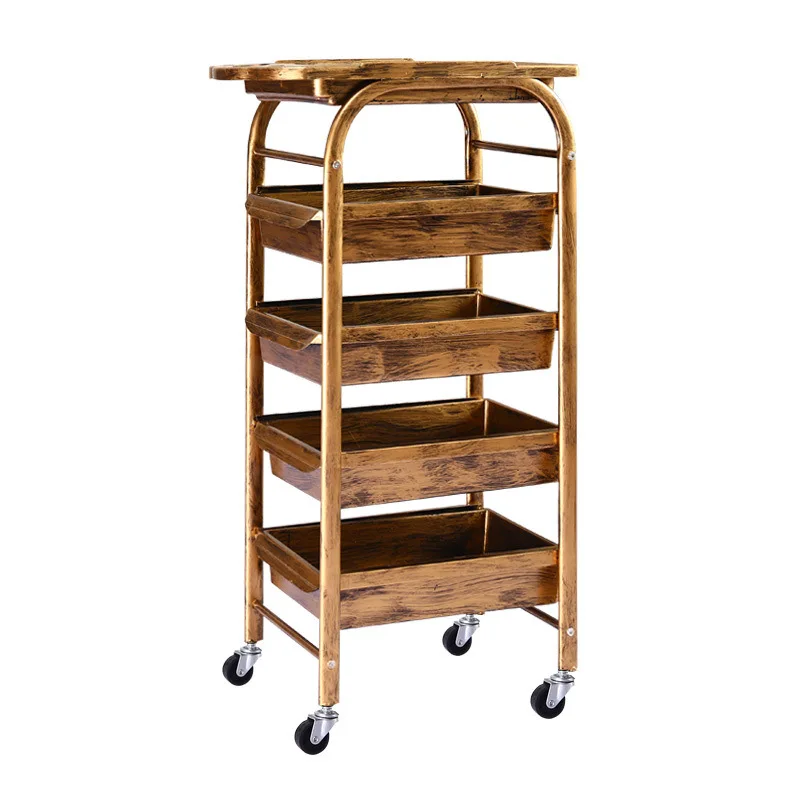 Salon Styling Hairdressing Cart Barber Shop Essential Tool Car Beauty Salon Trolley Hairdressing Bar Furniture