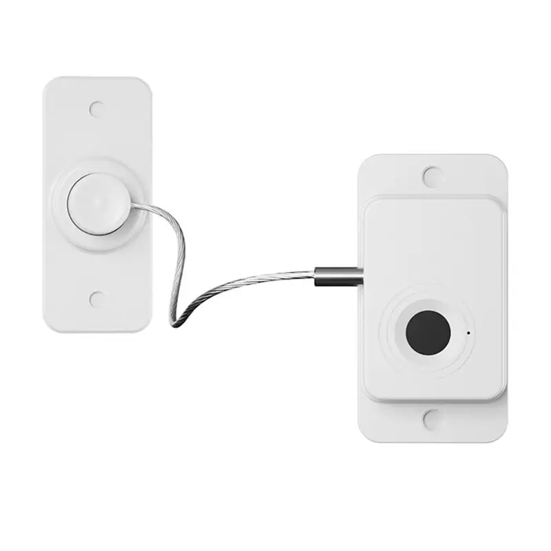 A69esmart Fingerprint Drawer Lock, Window Limit Lock-Mailbox, Glass Cabinet,Refrigerator, Cabinet, Wardrobe Shoe Cabinet Use Whi