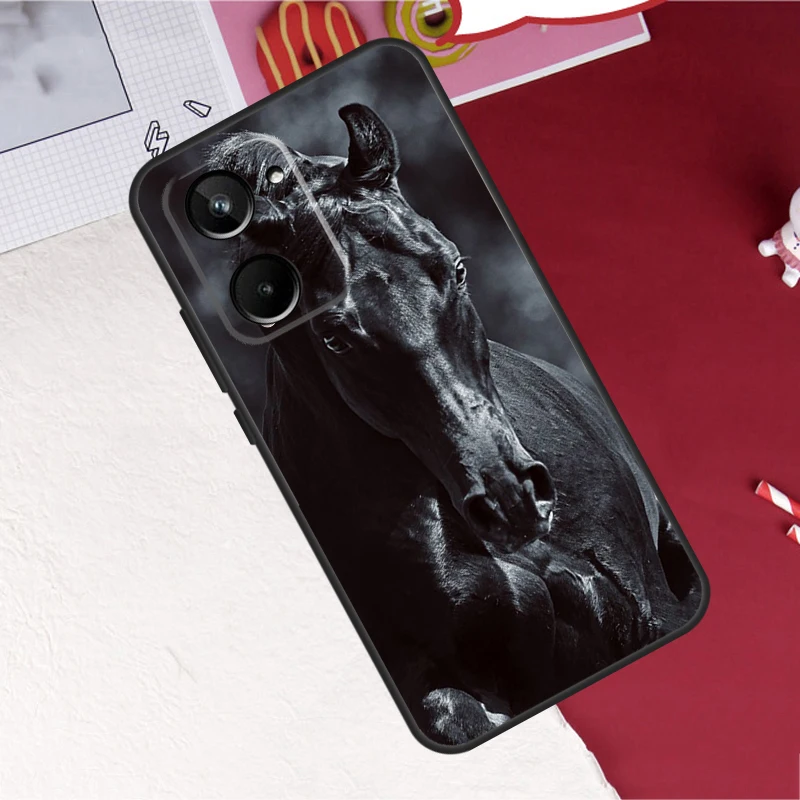 Animal Steed Horse Case For Realme 10 8 9 Pro Plus GT Neo 5 2T 3T Master C11 C25 C30 C31 C35 C21Y C25Y Cover