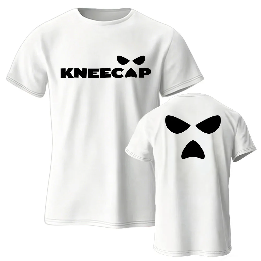 Kneecap Logo Design Print Tshirts Unisex Streetwear Cotton Short Sleeve Soft Male T-shirt Casual O-neck Fashion Graphic Merch