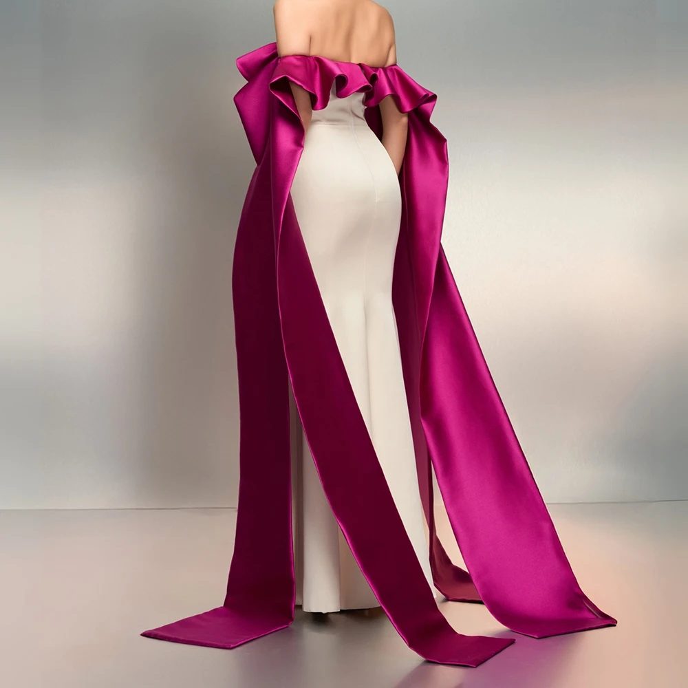 Customized A-line Evening Dresses Floor-length Off The Shoulder Sleeveless Prom Gown Fashion Sequined Crystal Draped Party Gown