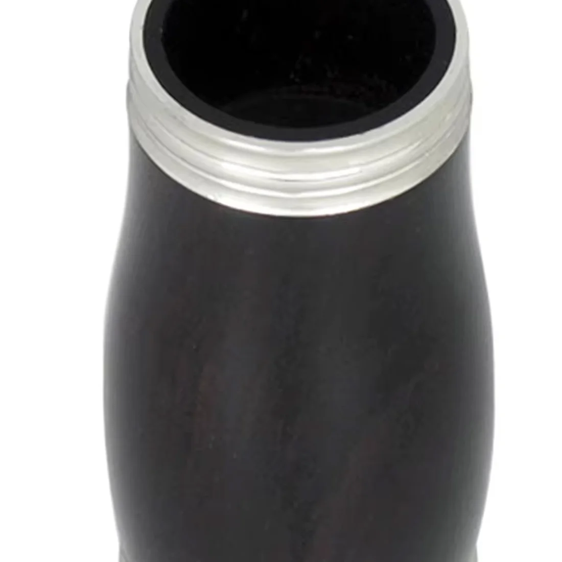 

Трубка для настройки кларнета, двухсекционная трубка из черного дерева, ствол для кларнета, труба для высоких частот с серебряным ободом, аксессуары для деревянных духовых инструментов