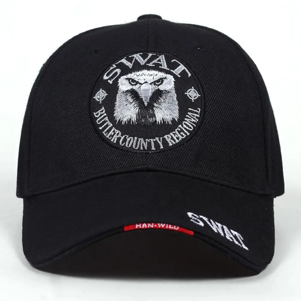 1PC SWAT Army Cap Embroidered Eagle Black Baseball Caps Men Quick-drying Hat Snapback Cap