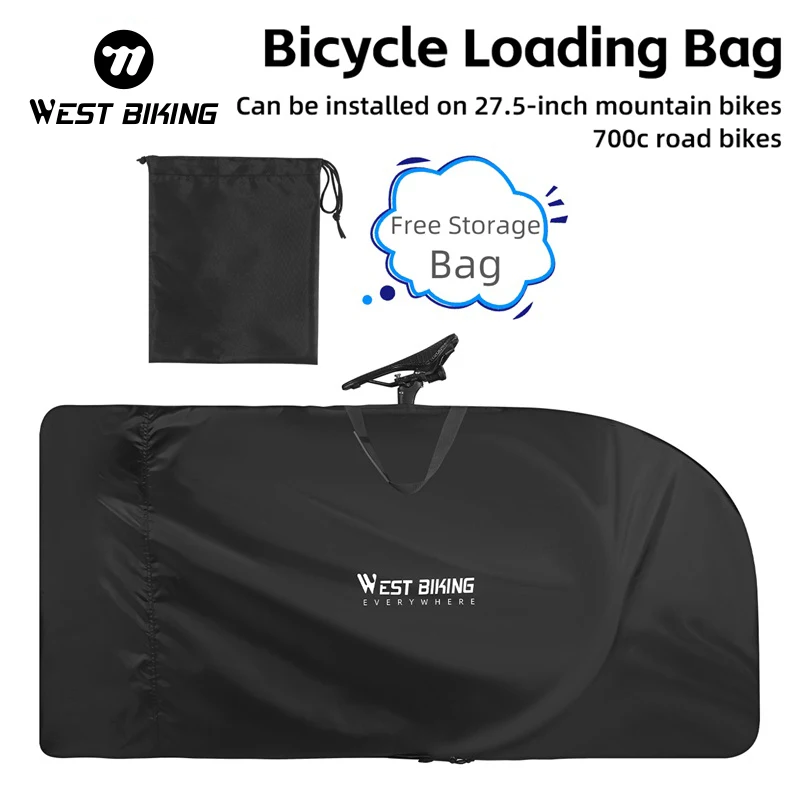 

WEST BIKING Portable Bicycle Loading Bag for 27.5 inch Mountain Bikes 700c Road Bikes Foldable Bike Storage Bag Carrying Bag