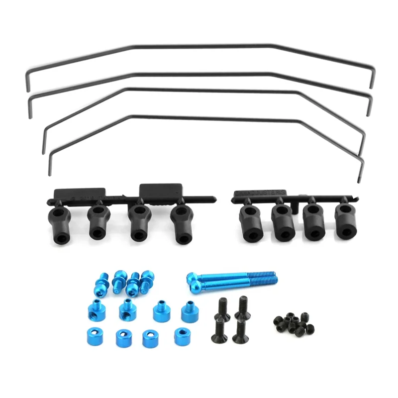 Kit de barra estabilizadora dianteira e traseira 22037 para Tamiya TD4 1/10 RC Car Upgrade Parts Acessórios