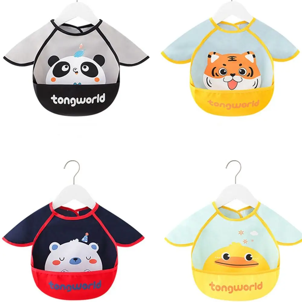 

Apron Baby Feeding Supplies Animal Pattern Tiger Rabbit Whale Anti-dirty Baby Bib Baby Eating Artifact Baby Stuff Baby Coverall