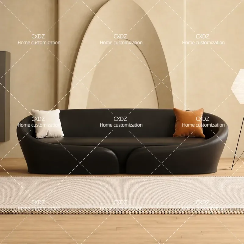 Retro Business Reception Sofa Straight Row for Living Room Hotel Sales Office Lobby Beauty Salon Rest Area Creative Design