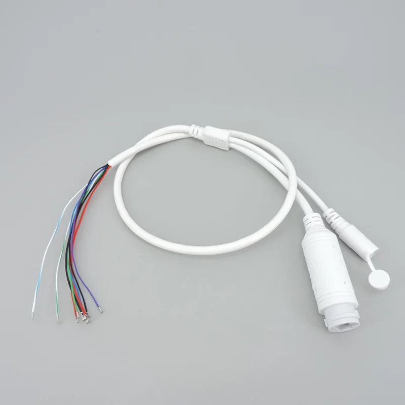 สาย POE 48V ถึง12V พร้อมสายสัญญาณเสียง DC สำหรับกล้อง IP RJ45โมดูล POE ในตัวสำหรับกล้องวงจรปิด IP