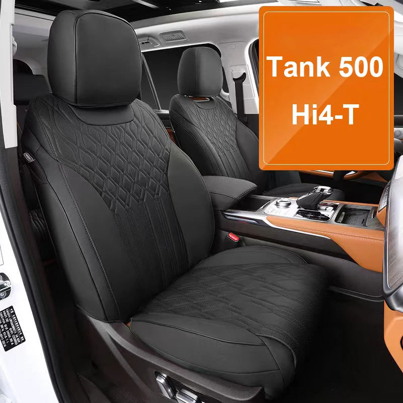 Car Seat Cover Leather Specific Customize for Tank 500 Gasoline Version Full Covered with Front and Rear Full Set