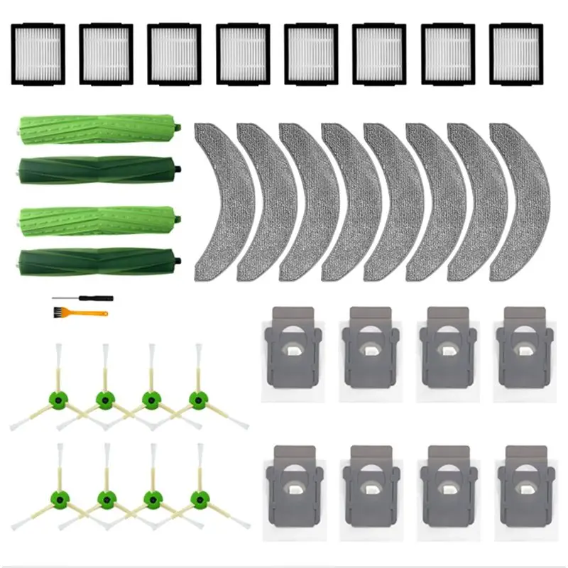 

SYW-For Irobot Roomba Combo J7+ Robot Vacuum Cleaner Main Side Brush HEPA Filter Mop Cloth Dust Bag Spare Parts Accessory Parts