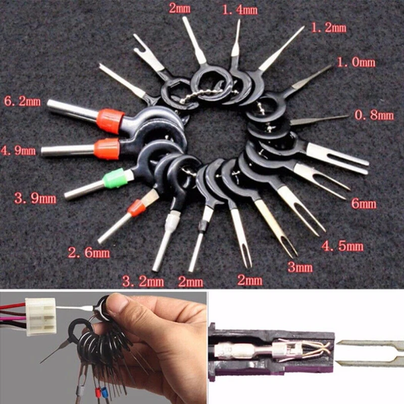 Removal Wire Terminal Removal Assemble Disassemble Mechanical Repair Car Pin 26Pcs Tool Accessory Wire Extractor