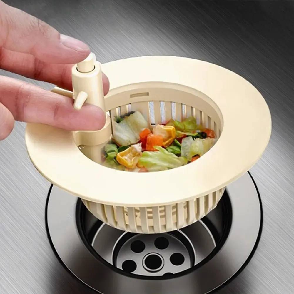 Filtro automático desodorizante para fregadero de cocina, accesorios de tapón de drenaje para fregadero, cesta antibloqueo, colador de fregadero multifuncional