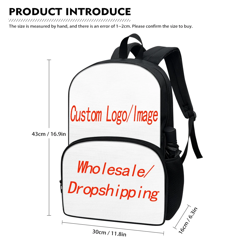 FORUDESIGNS Avatar The Last Airbender Backpacks Leisure Student's School Bags Light College Style Bookbags Boys Packsack