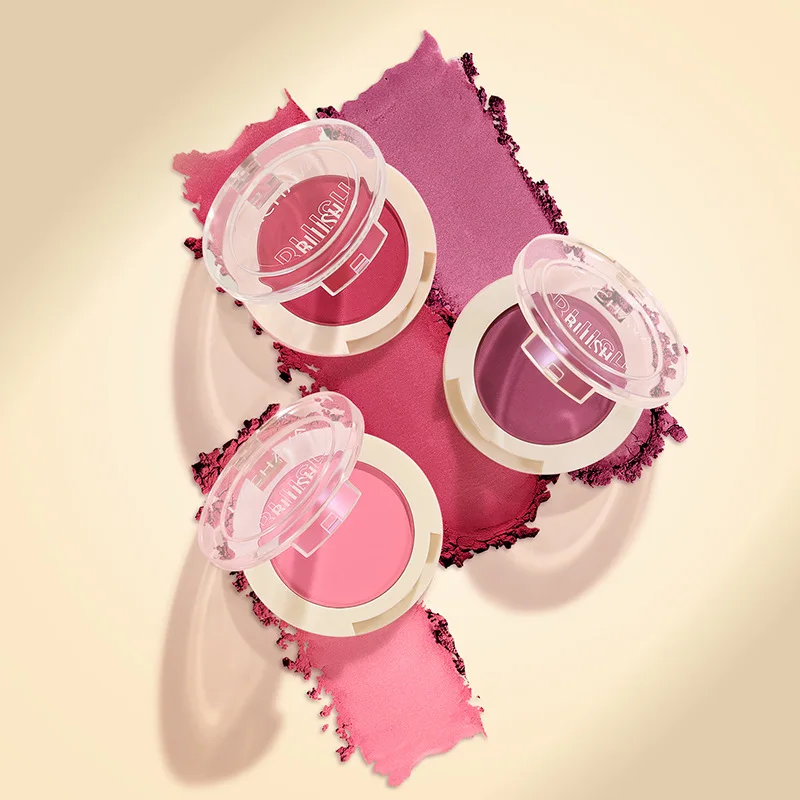 Paleta różu do twarzy Nude Matte Blush Pink Orange Tint Makeup Blush Paleta Długotrwały Rozświetlający Twarz Koreański Czysty Sexy Nowy Puder do Róży