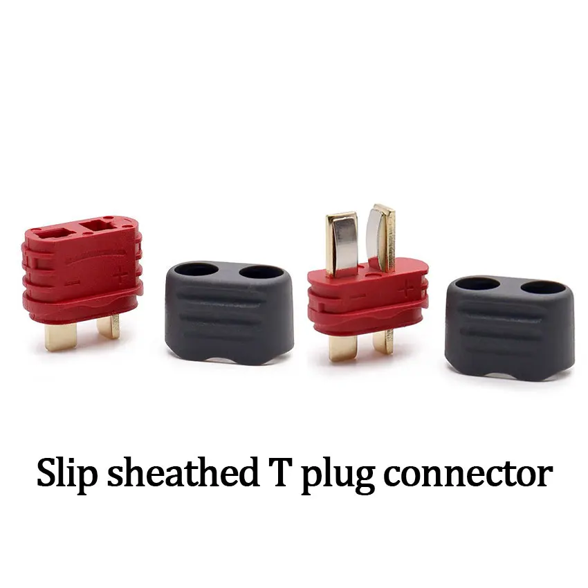 5-10pair/lot  new slip sheathed T plug connector 40A high current multi-axis fixed-wing model aircraft