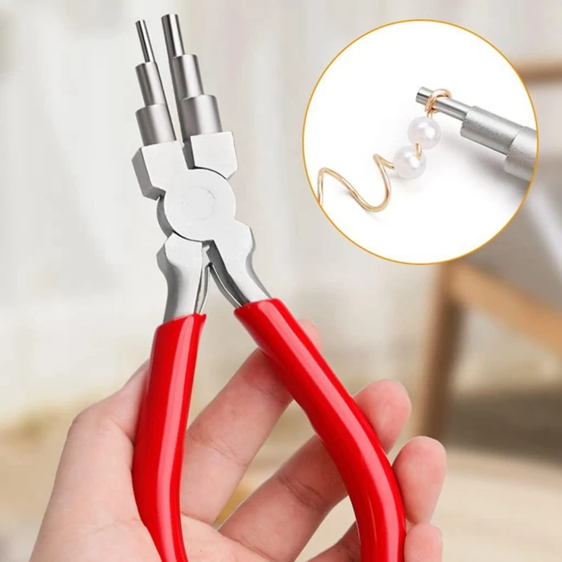 Wire Looping Tool Wire Looping Mandrel And 6 In 1 Bail Making Plier For Jewelry Wire Wrapping And Jump Forming