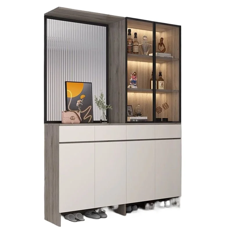 

Solid wood porch cabinet entry door shoe cabinet simple