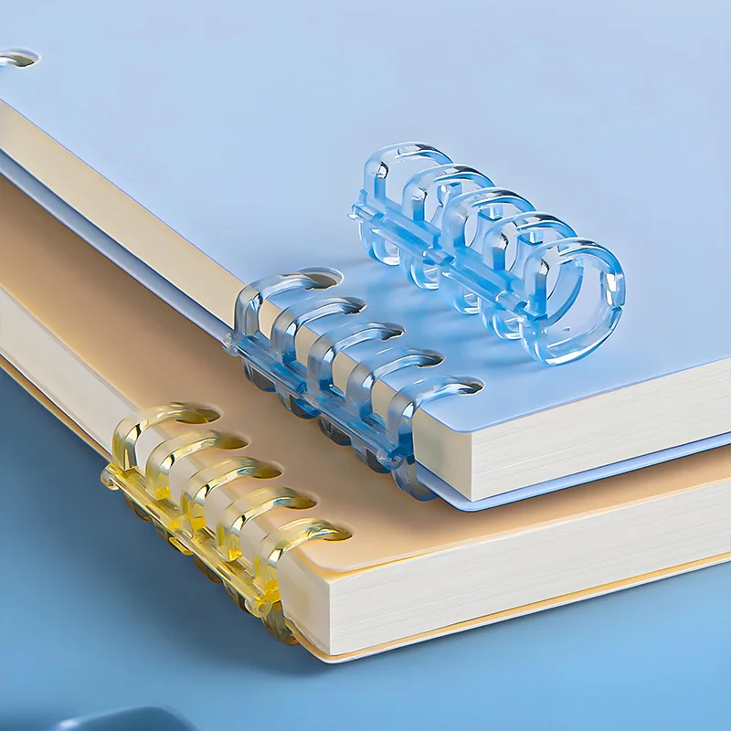 สมุดบันทึกสีน้ำเงิน แบบเข้าเล่มด้วยลวดโลหะ พร้อมกระดาษเขียนลื่น สำหรับจดบันทึกในโรงเรียน มหาวิทยาลัย และสำนักงาน เติมกระดาษได้ ทนทาน