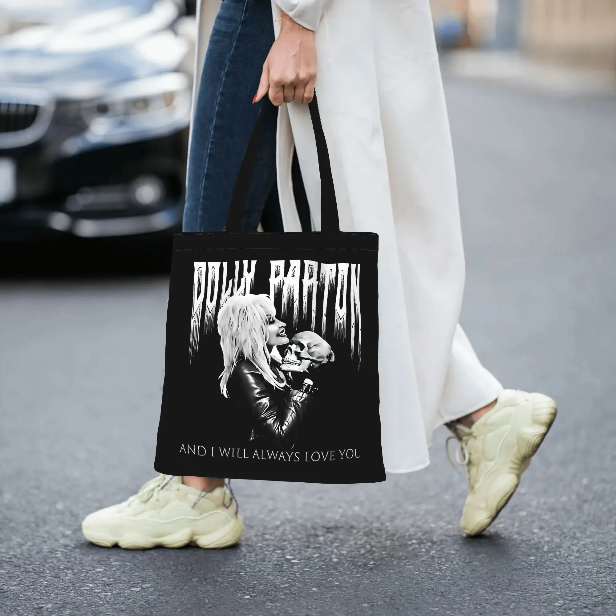 New Show Music Live Concert 80S canvas tote bag,  urban style for daily shopping and casual outings