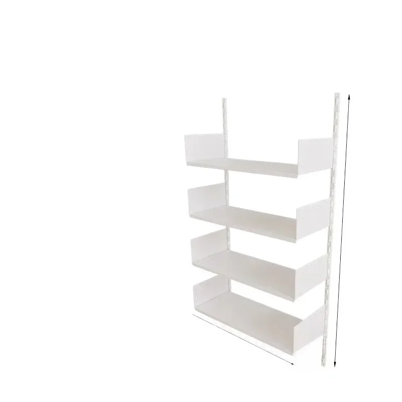 Wind track shelf wall wall hanging DIY open reading bookshelf removable storage rack