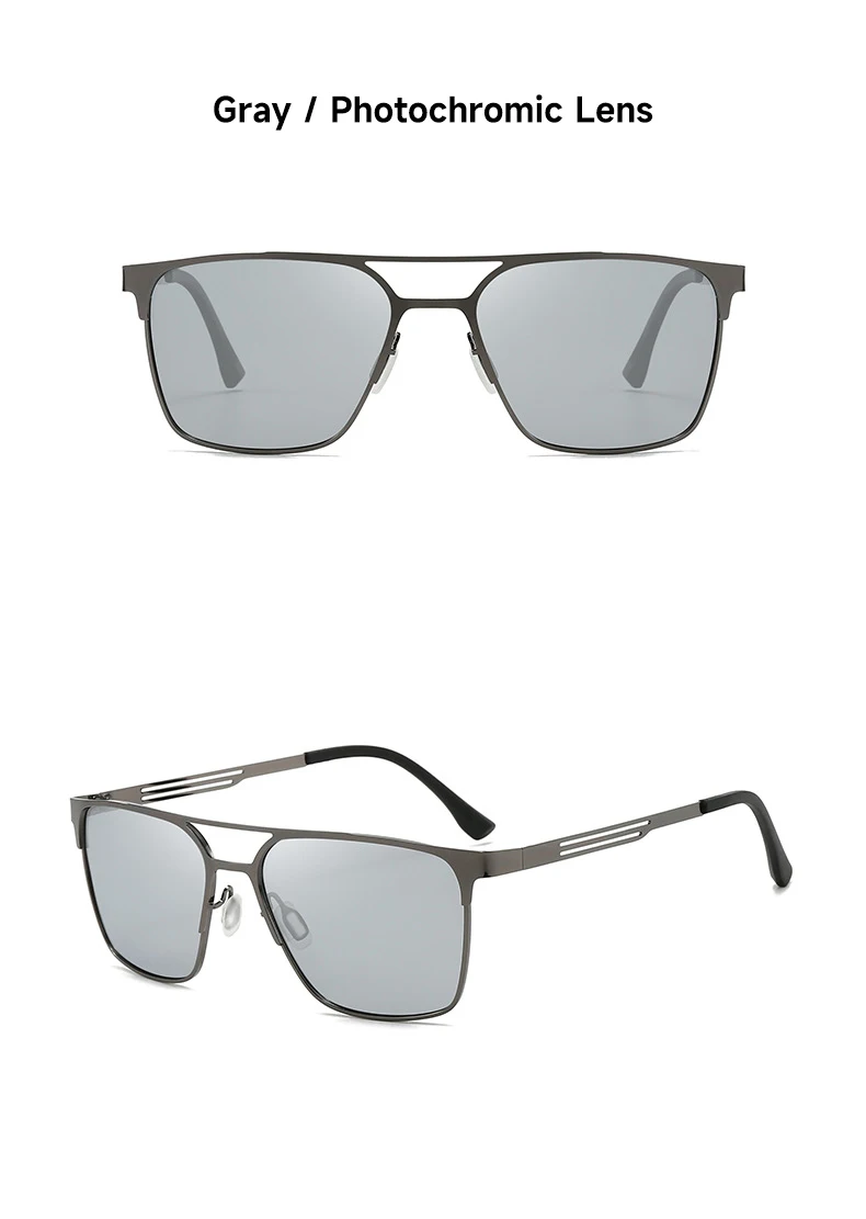 Neue Photochrome Polarisierte Sonnenbrille Mann Hohe Qualität UV400 Sonnenbrille Im Freien Fahren Angeln Pilot Brillen – Detail 13