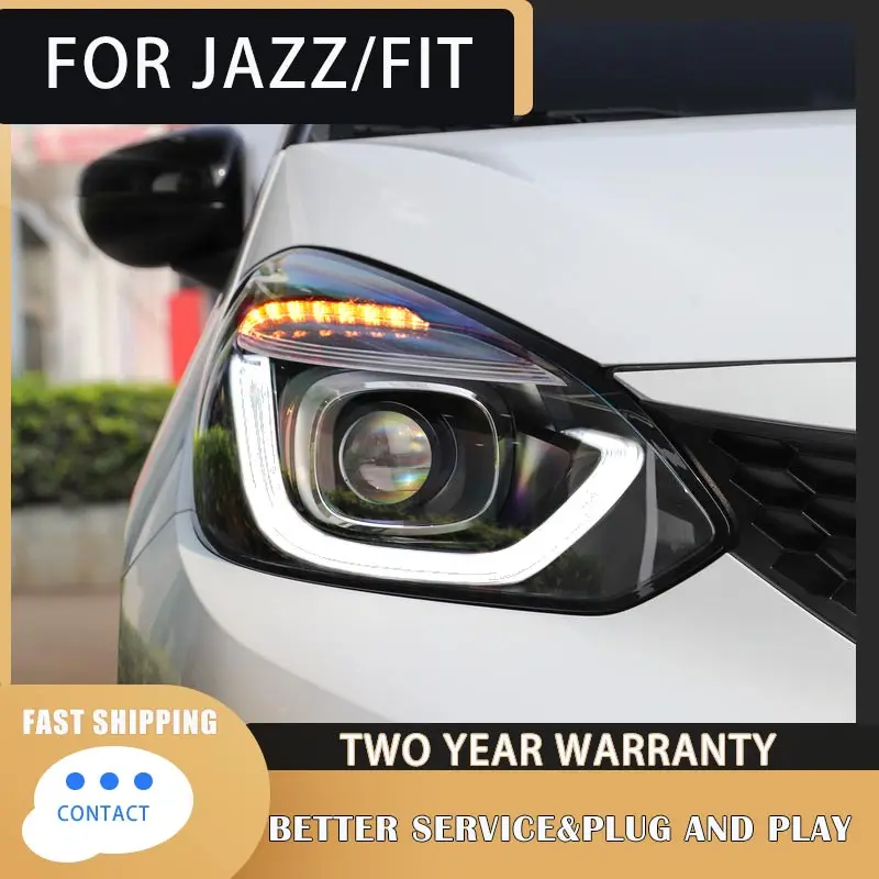 Car Light For Honda FIT GR9 Headlights 2020-2022 DRL Day Running Light LED Bi Xenon Bulb Fog Lights Car Accessory JAZZ Head Lamp