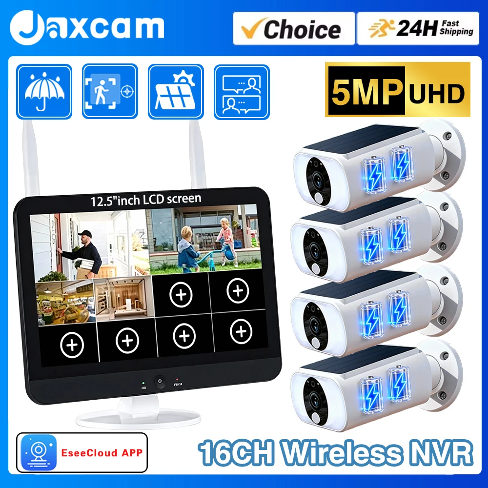 16CH 5MP Wifi Solar…