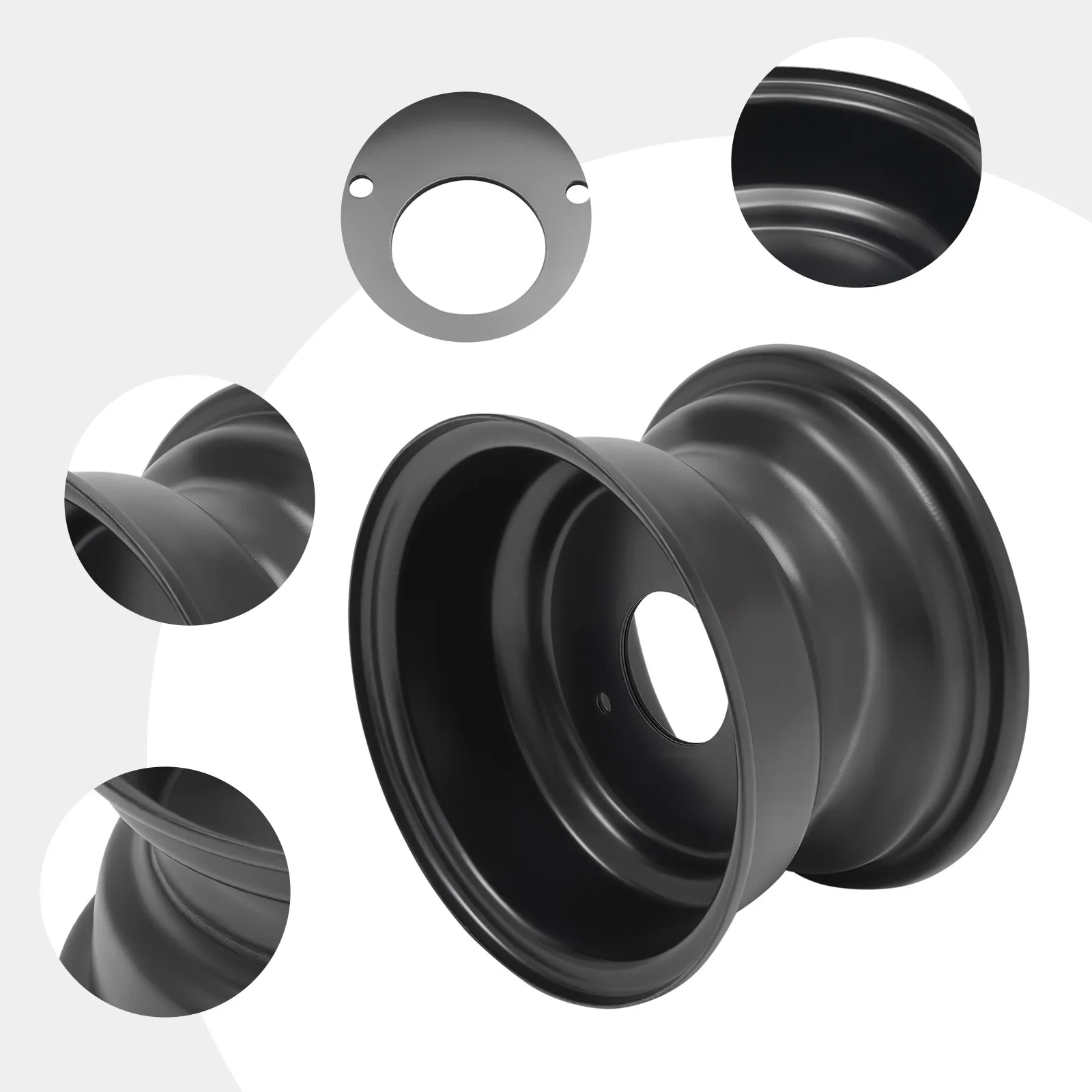 7.87 Inches Diameter ATV Steel Wheel Rim Compatible With 16x8-7 Tires