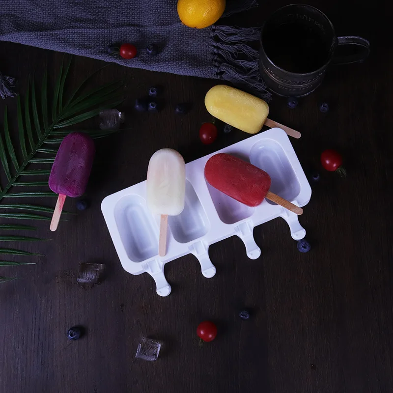 

Silicone Ice Cream Mold DIY Chocolate Dessert Popsicle Moulds Tray Cube Maker Homemade Tools Summer Party Supplies