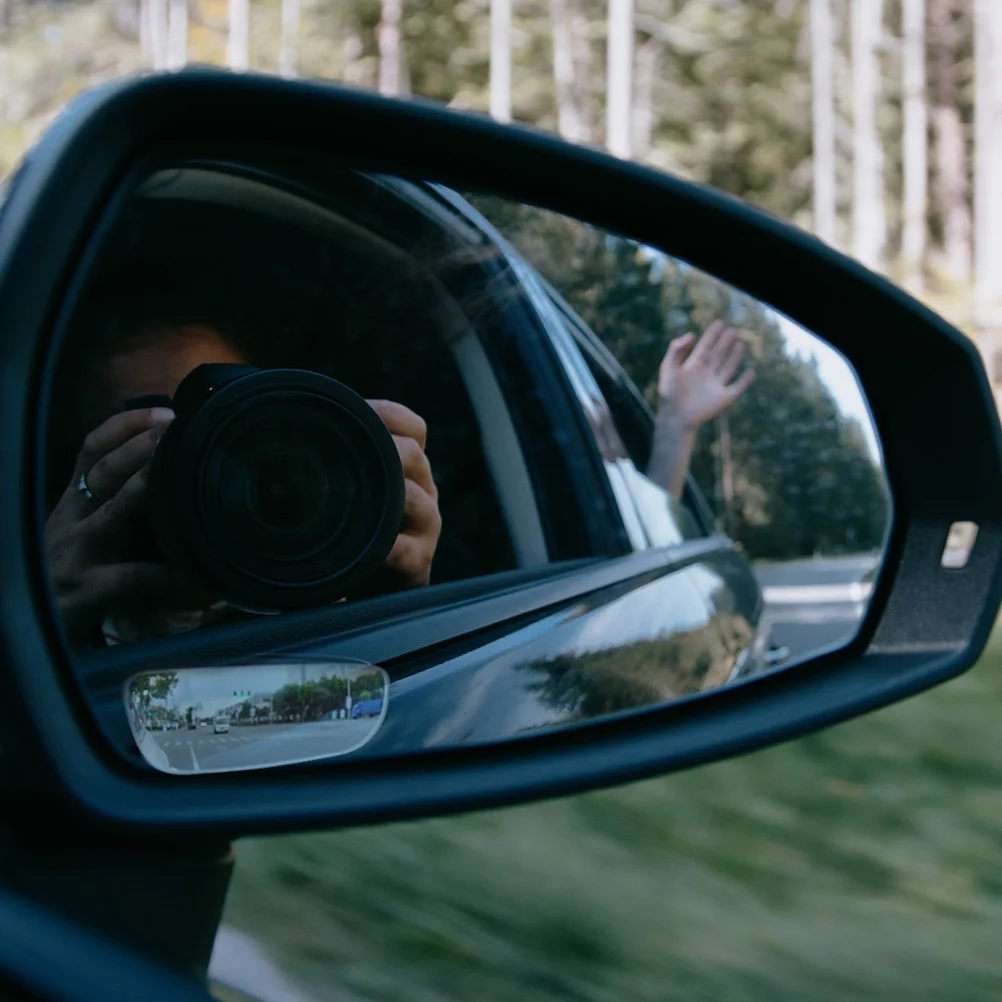 1 زوج عصا على النقطة العمياء لسيارة الجانب مرآة Blindspot اكسسوارات السيارات الخارجية فرملس محدب مرآة الرؤية الخلفية ل