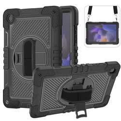 For Samsung Galaxy Tab A9 Plus 11 inch 2023 SM-X210 SM-X216B SM-X218U Case Kids Safe Silicone Tablet CoverWith shoulder Strap