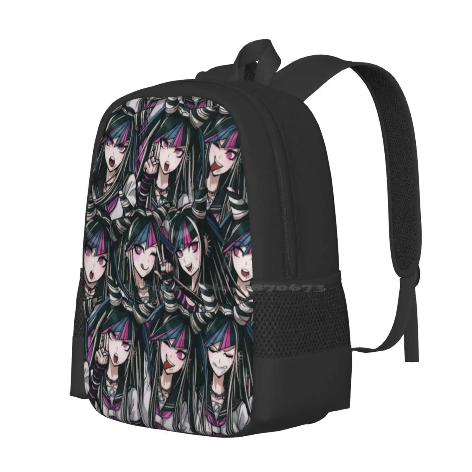 Ibuki Mioda Teen College Student Backpack Pattern Design Bags Ibuki Mioda Musician Ultimate Despair Class 77 B Danganronpa