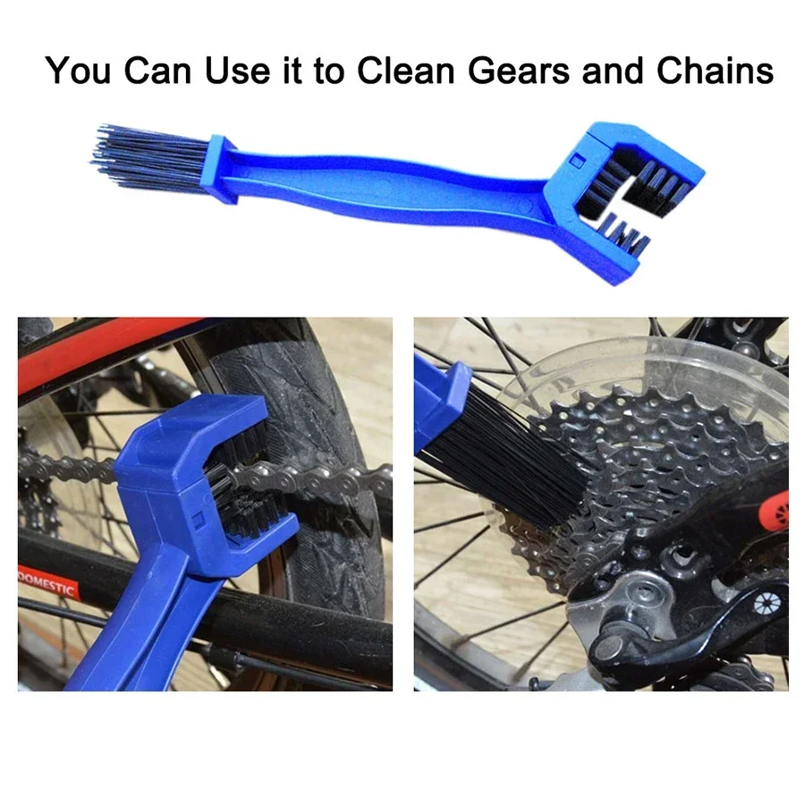 1 Set Fahrradketten-Reinigungsbürsten-Kit Tragbare Outdoor-Reinigungswerkzeuge für Kettenwartung und Reparaturzubehör – Detail 7