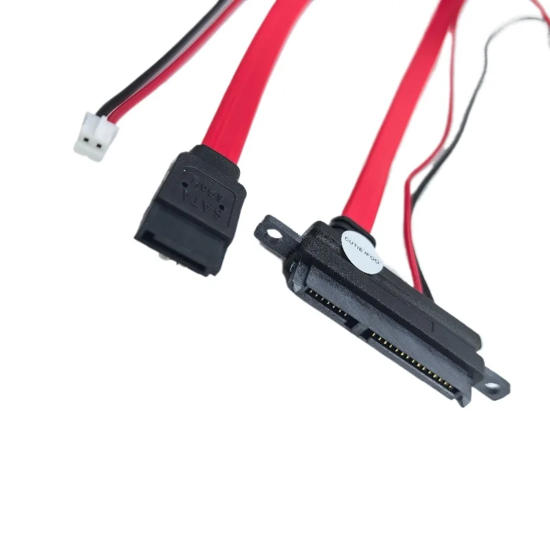 2-in-1 7Pin SATA DATA + 2Pin FDD Floppy Power Combo 7+15 Pin  22P  Conjoint CD/DVD HD Cable