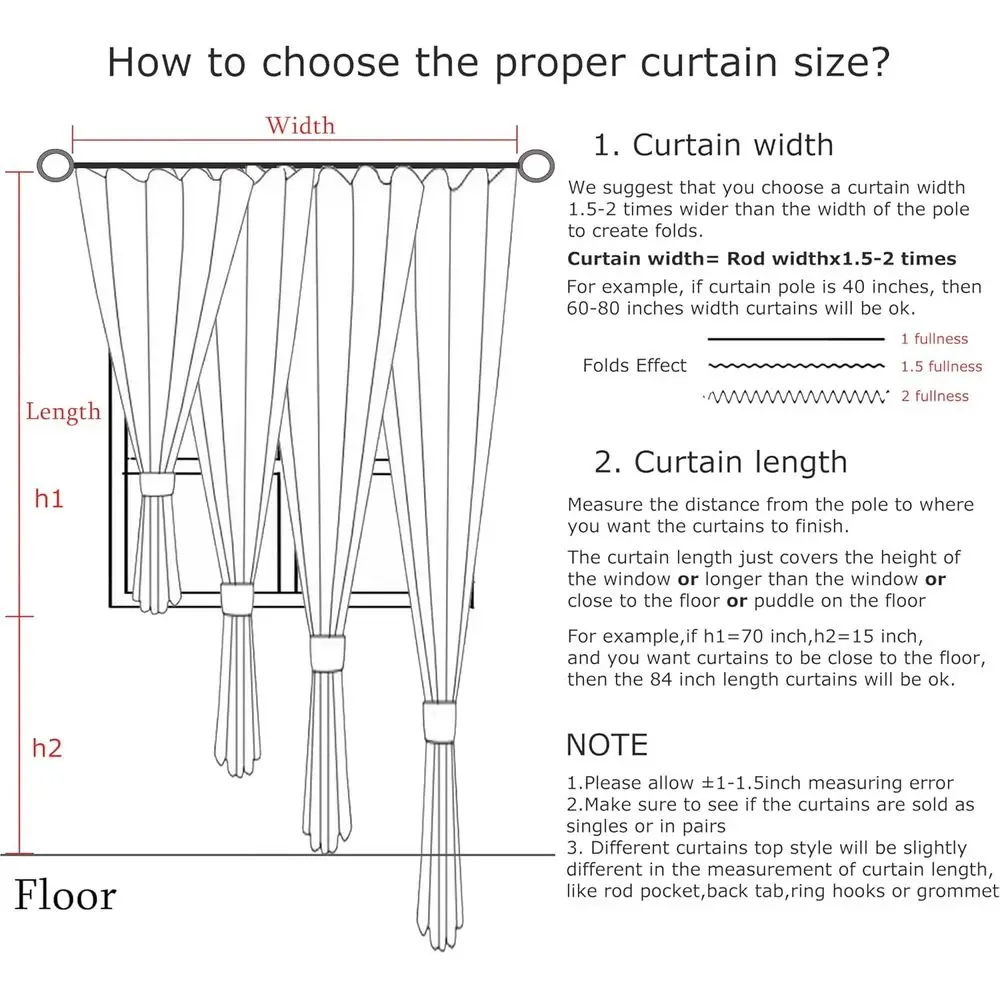 ستائر شبه شفافة من مزيج الكتان المزخرف، 95 طولًا، لمساحات المعيشة، 60 عريضة، مع خطافات #6