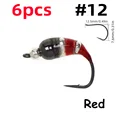 6 piezas rojas talla 12
