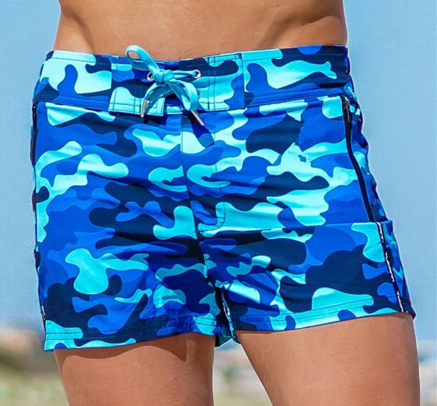 2023Mens Swim Trunks Quick Dry Beach Board Shorts Swimwear Beachwear with Pockets and Mesh Lining Summer Men\'s Swim Shorts