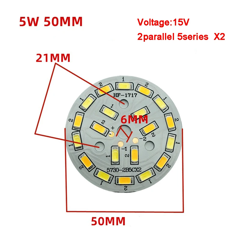 SMD led Chip 3 Colors Segmented two-color 32mm - 100mm Aluminum pcb Base