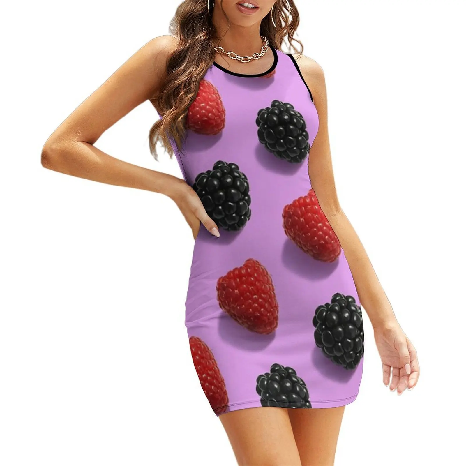 

Juicy Berries Sleeveless Sundress african dresses for woman party dresses women Women's evening dress luxury woman evening dress