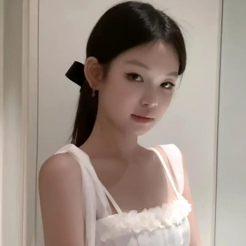 

French High-end Black Bow Banana Clip Women's Back Hair Clip Ponytail Clip Vertical Clip Headband Hair Accessory