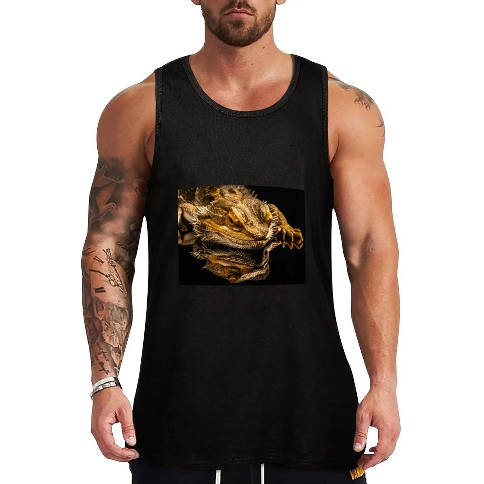 

Bearded Dragon Tank Top Industrial Work Tank Top Durable Sleeveless Top
