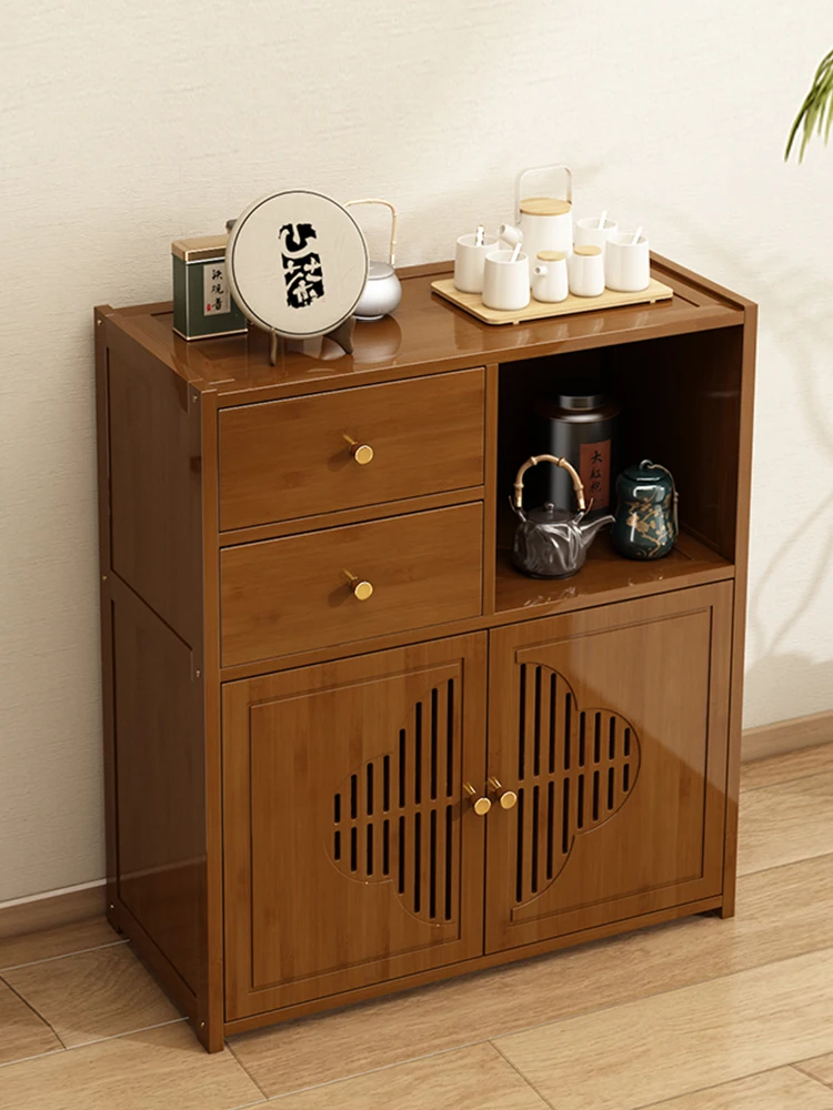 Tea Cabinet Shelf Side Table Tea Cabinet Display against the Wall Tea Table Side Cabinet