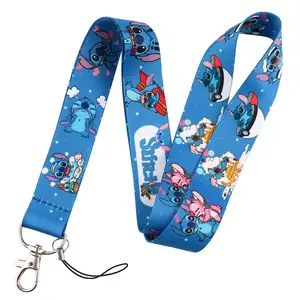 Cute Stitch Cartoon Animation Lanyards for Keys, ID, Credit Card Cap, Mobile Phone Charme, Neck Street, Badge Holder, Gifts 8 Main Sales Corda Corda - №2