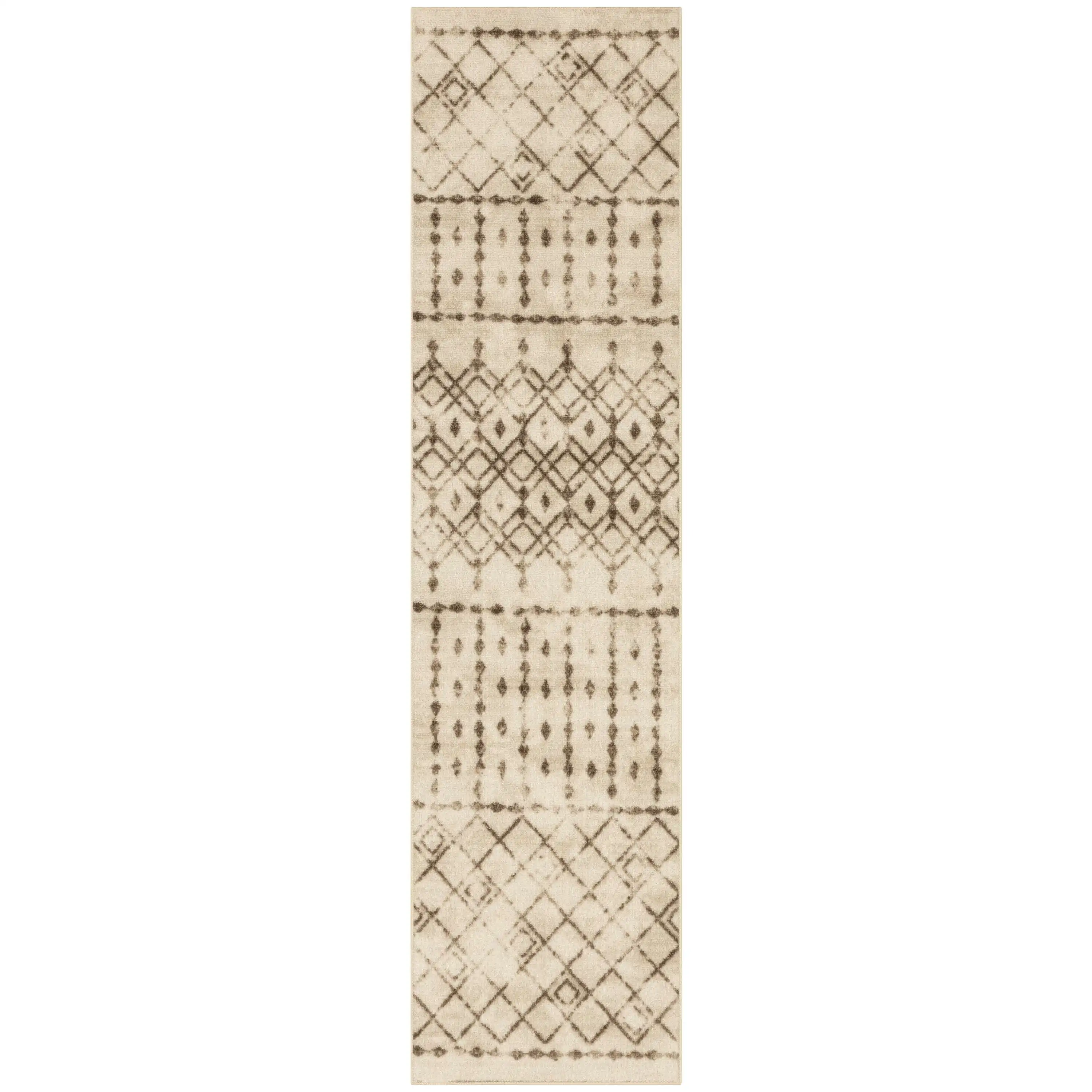 

Коврик для прихожей Bohemian Diamond Brown, 2 x 8 футов