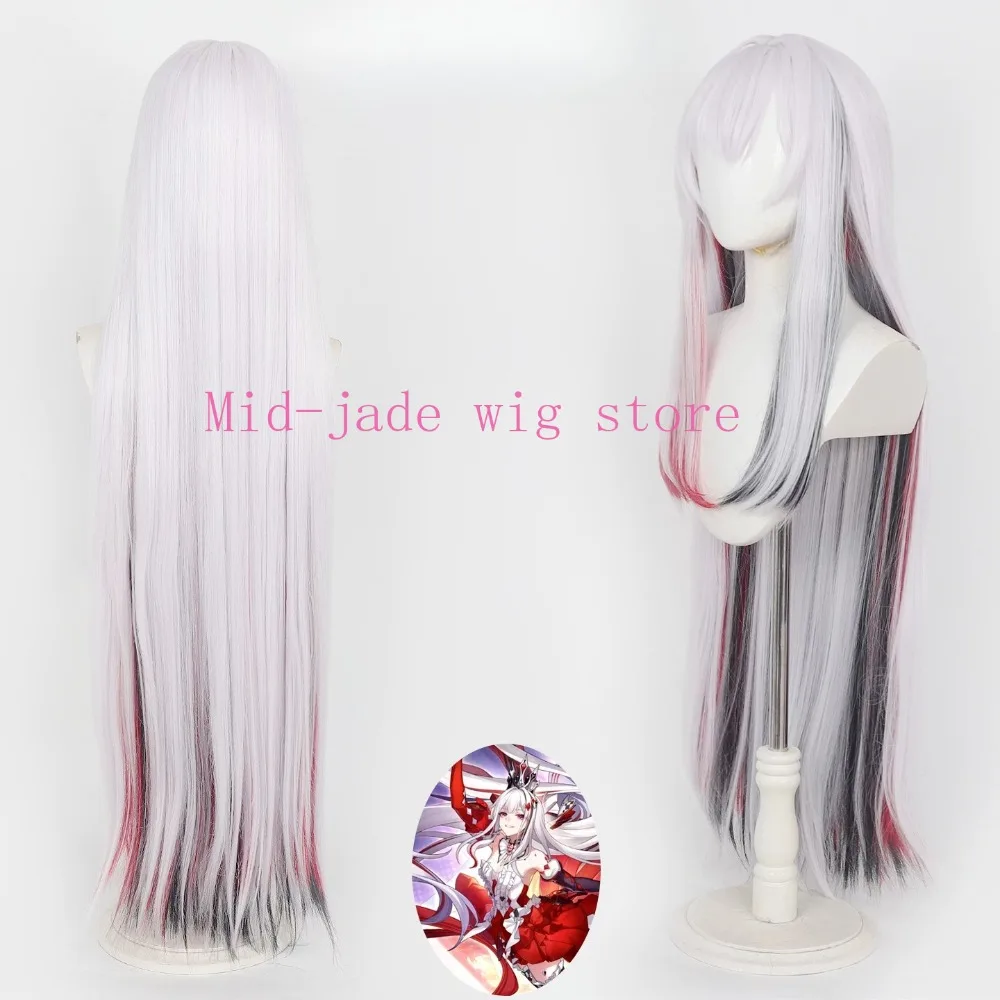 Game Aha Cosplay Wig Highlight Long Straight Hair Realistic Scalp for Valentine Game Expo and Photo Shoot