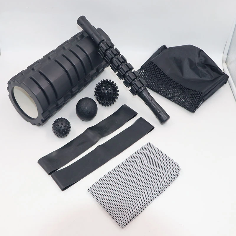 33cm Classic Yoga Column Massage Rod Fascia Ball Set Hollow Foam Roller Pilates Yoga Shaft Set