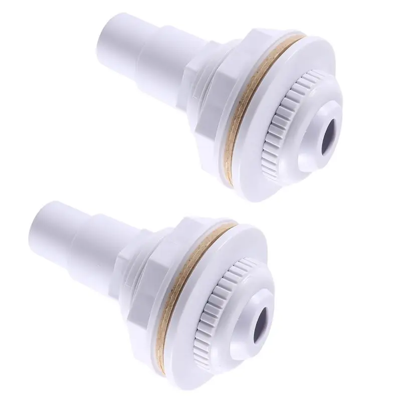 

A65G-2Pcs Pool Return Jet Fitting & 1-1/2Inch Male Hose Adapter & Nut 3/4Inch Eyeball Outlet