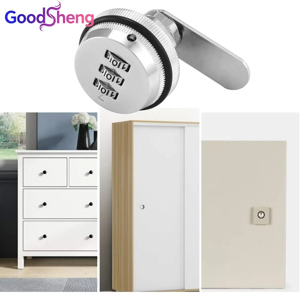 4 Sets Combination Camera Security Locks with Accessories, Keyless Code Locks for Cabinet Drawers Mailboxes Doors Furniture