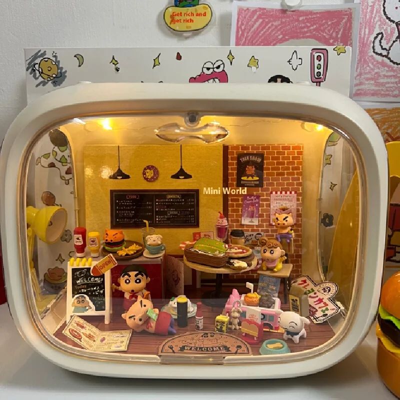 Xiaoxin figura ornamento Xiaoxin café restaurante caja ciega comida juguete muñeca ornamento para niñas regalo de cumpleaños