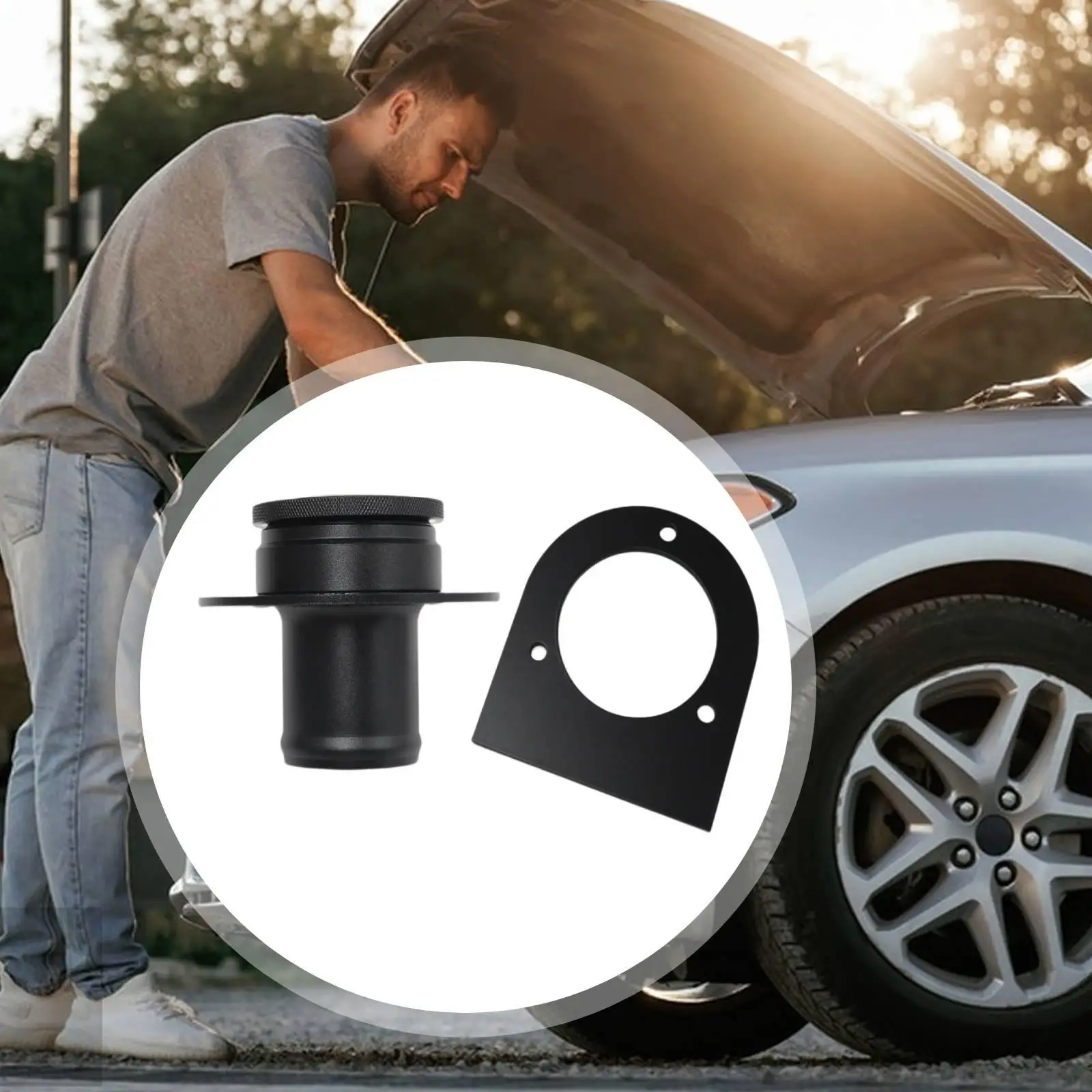 Easy Installation Aluminum Alloy Fuel Tank Filler Neck Compact Size Secure Bracket for Remote Application